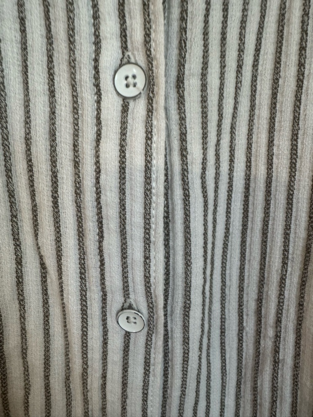 Sonoma Cream Button-Down Shirt with Dark Grey Stripes size XXL - Picture 6 of 7